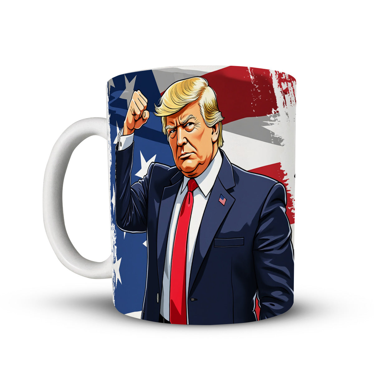 I Will Never Trump Quote American Flag Mug