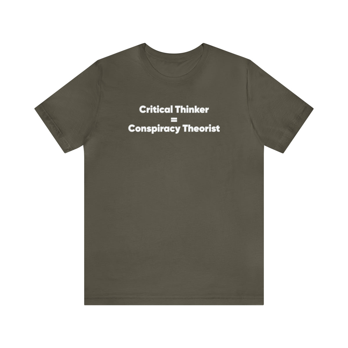 Critical Thinker = Conspiracy Theorist Tee