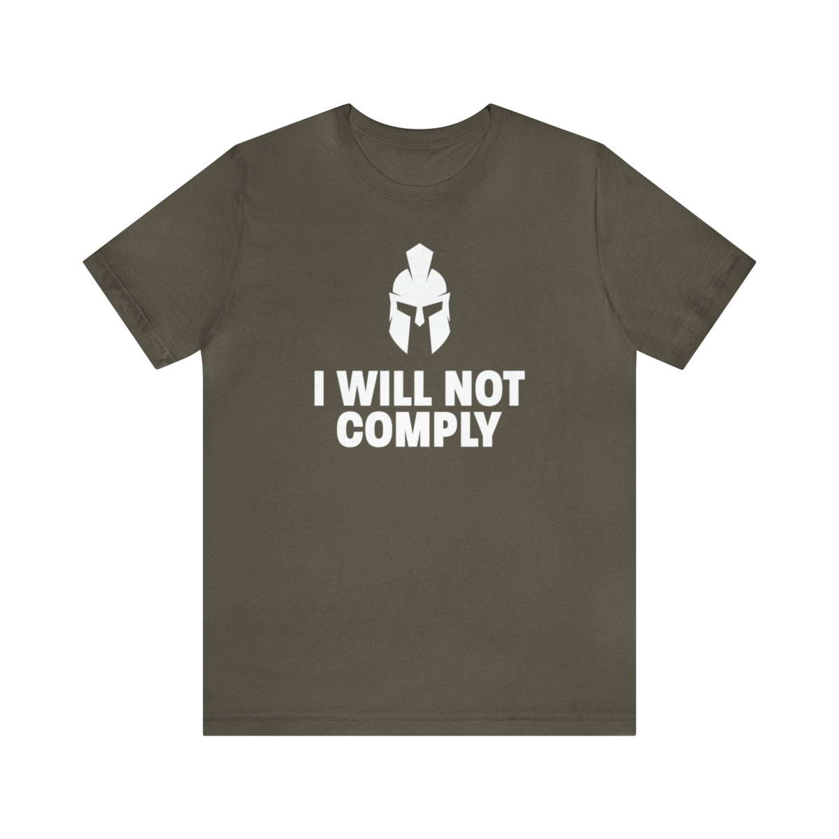 I Will Not Comply Spartan Tee