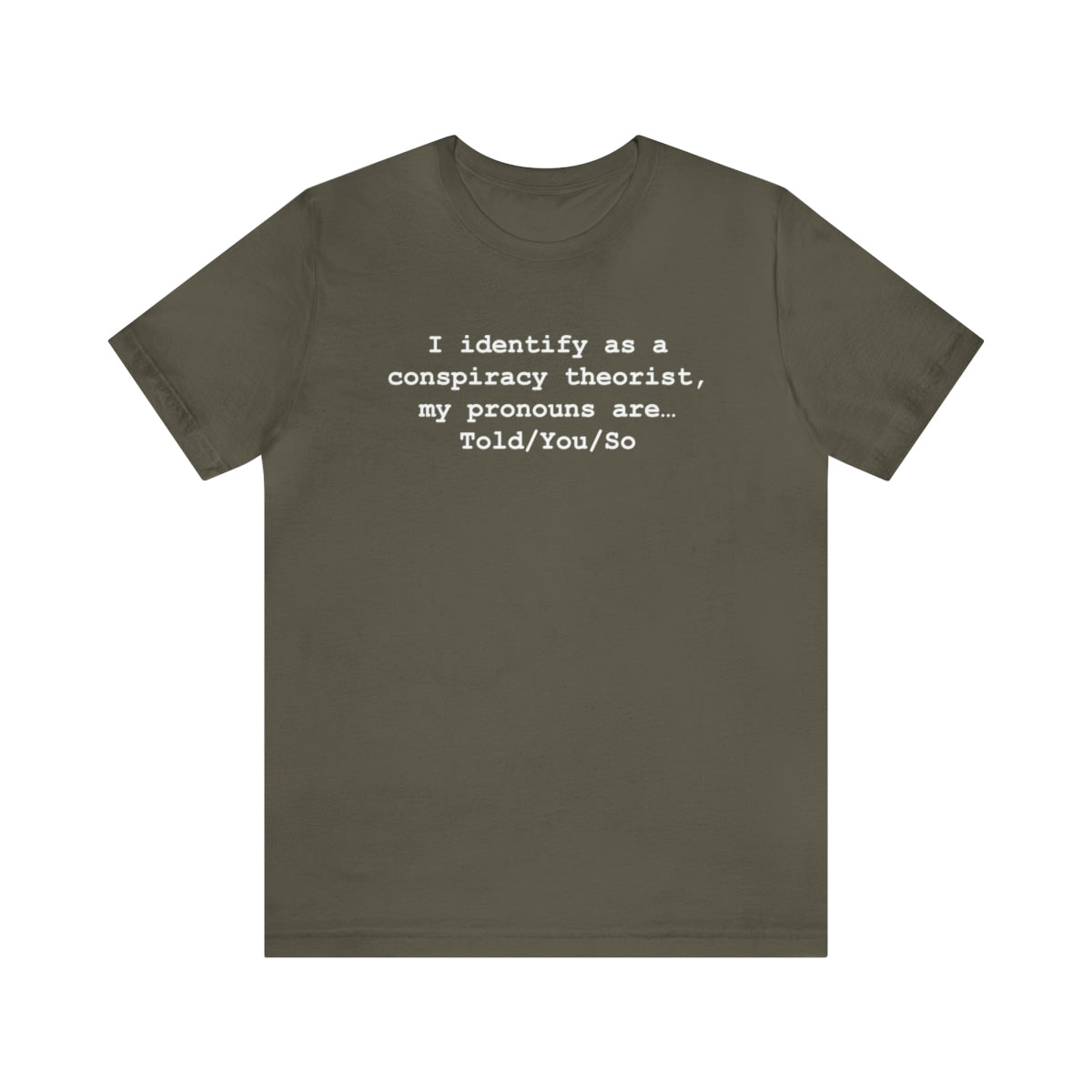 I Identify As A Conspiracy Theorist Tee