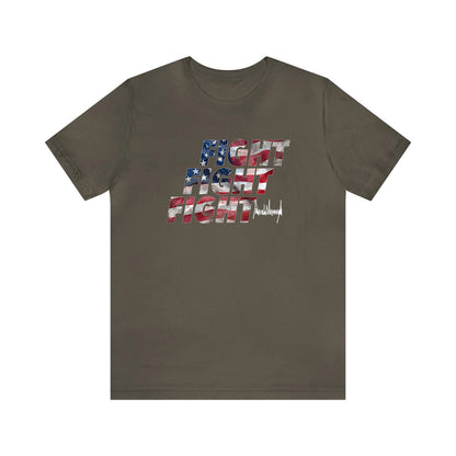 Fight Fight Fight American Flag Tee