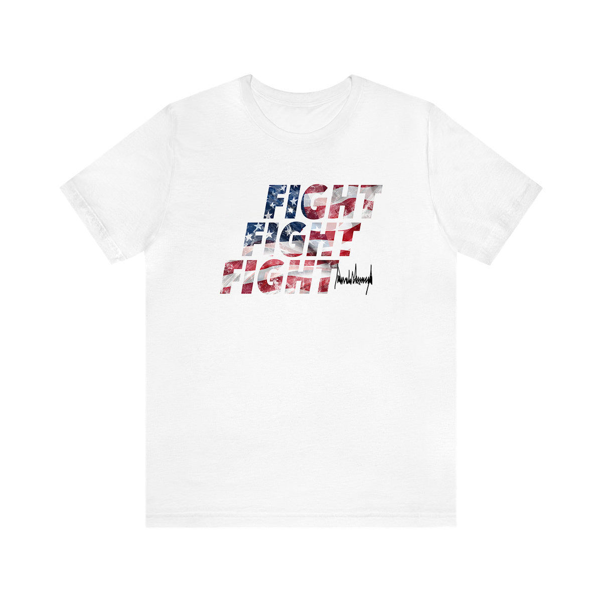 Fight Fight Fight American Flag Tee